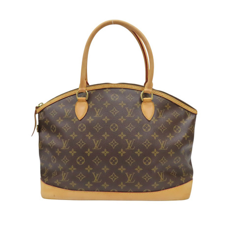 棕色 原花帆布 Lock It Horizontal 手提包【LOUIS VUITTON LV 路易威登】 M40104