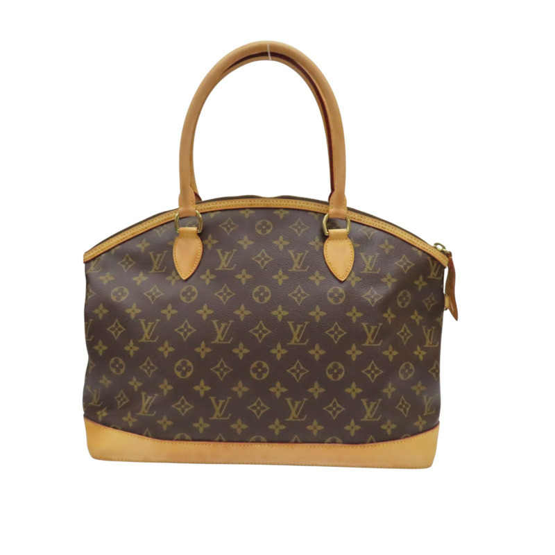 棕色 原花帆布 Lock It Horizontal 手提包【LOUIS VUITTON LV 路易威登】 M40104-1