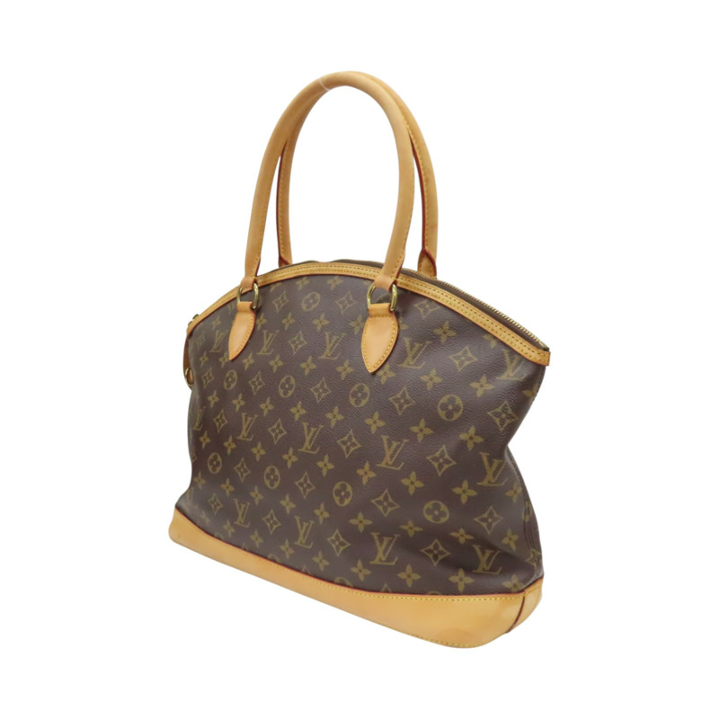 棕色 原花帆布 Lock It Horizontal 手提包【LOUIS VUITTON LV 路易威登】 M40104-2