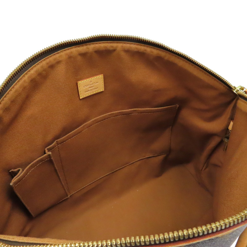 棕色 原花帆布 Lock It Horizontal 手提包【LOUIS VUITTON LV 路易威登】 M40104-4