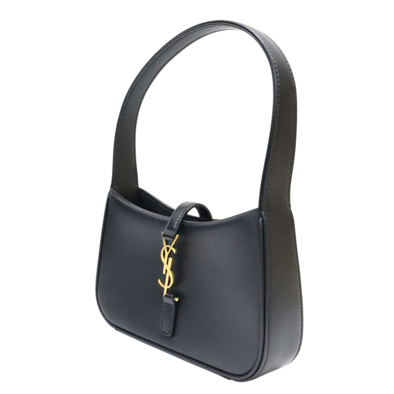 黑色 牛皮 LE 5 A7 MINI 手提包【SAINT LAURENT YSL 聖羅蘭 】 710318-2