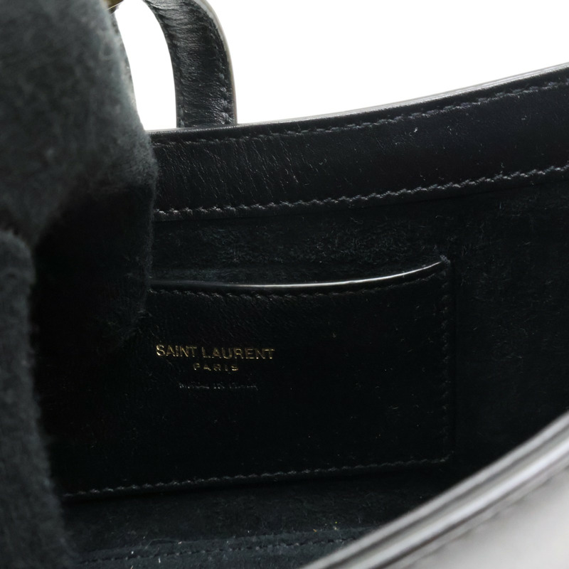 黑色 牛皮 LE 5 A7 MINI 手提包【SAINT LAURENT YSL 聖羅蘭 】 710318-5
