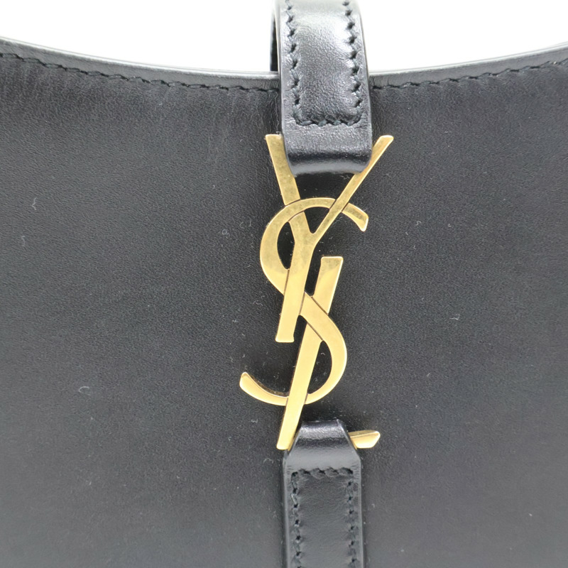 黑色 牛皮 LE 5 A7 MINI 手提包【SAINT LAURENT YSL 聖羅蘭 】 710318-6
