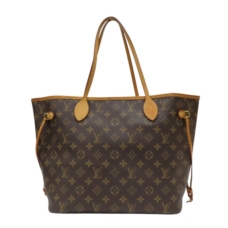 棕色 原花帆布 Neverfull MM 肩背包【LOUIS VUITTON LV 路易威登】 M50366-1