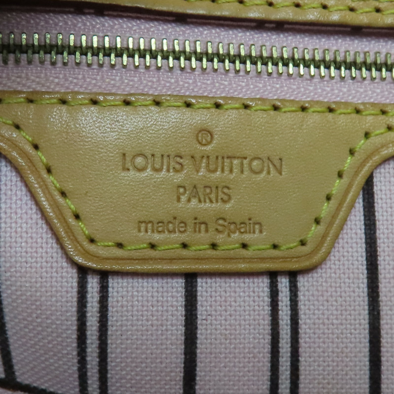 棕色 原花帆布 Neverfull MM 肩背包【LOUIS VUITTON LV 路易威登】 M50366-7