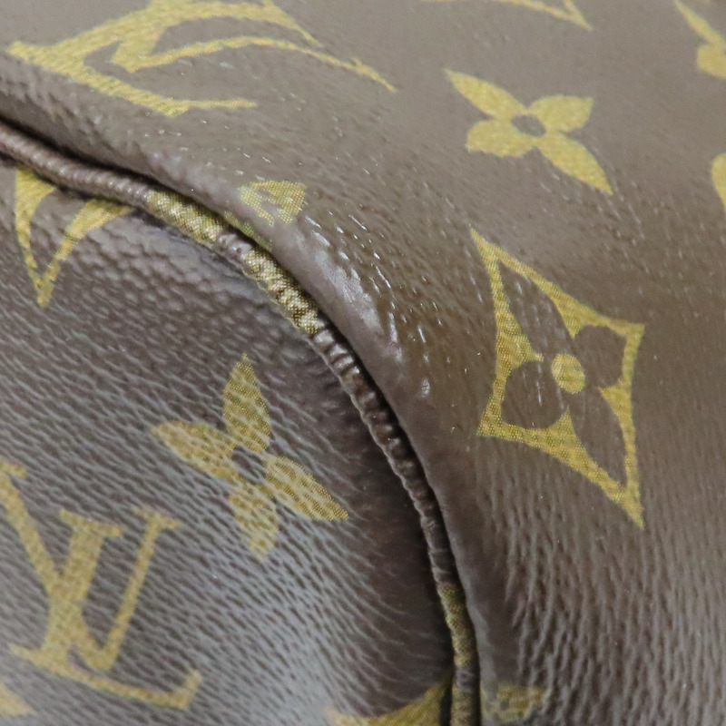 棕色 原花帆布 Neverfull MM 肩背包【LOUIS VUITTON LV 路易威登】 M50366-12