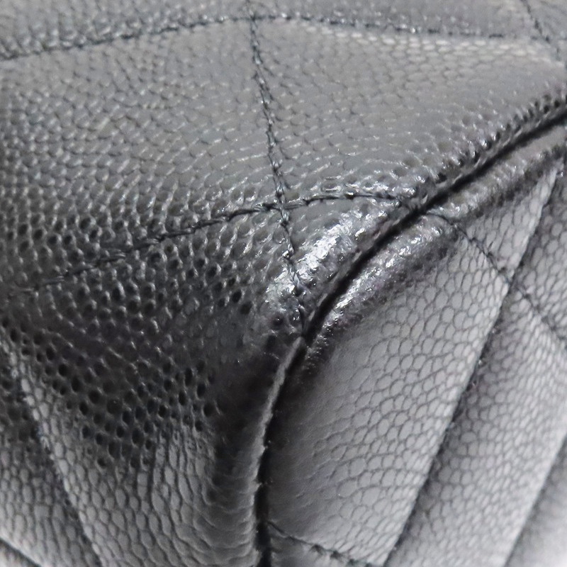 黑色 菱格紋 荔枝牛皮 鍊帶 肩背包 淡金釦【CHANEL 香奈兒】 AP4386-8