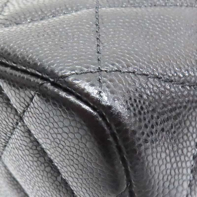 黑色 菱格紋 荔枝牛皮 鍊帶 肩背包 淡金釦【CHANEL 香奈兒】 AP4386-11