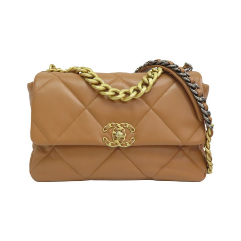 棕色羊皮 19  30CM 兩用包 AS1161【CHANEL 香奈兒】 AS1161
