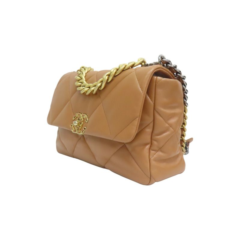 棕色羊皮 19  30CM 兩用包 AS1161【CHANEL 香奈兒】 AS1161-2