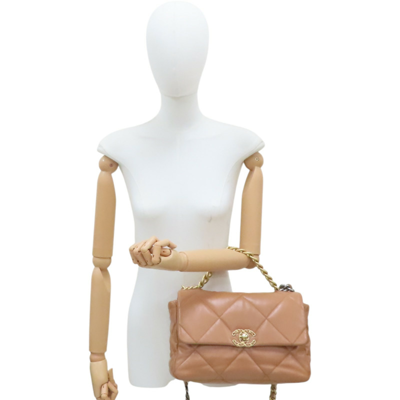 棕色羊皮 19  30CM 兩用包 AS1161【CHANEL 香奈兒】 AS1161-9