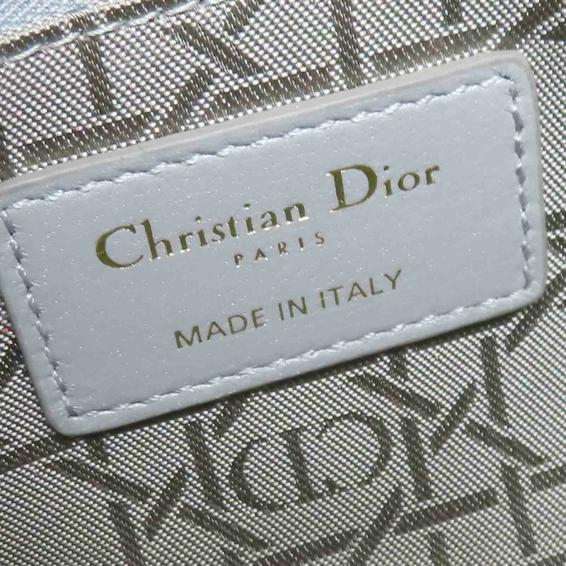 灰色羊皮 Lady Dior Mini 兩用包 M0505ONGE【Dior 迪奧】 M0505ONGE-6