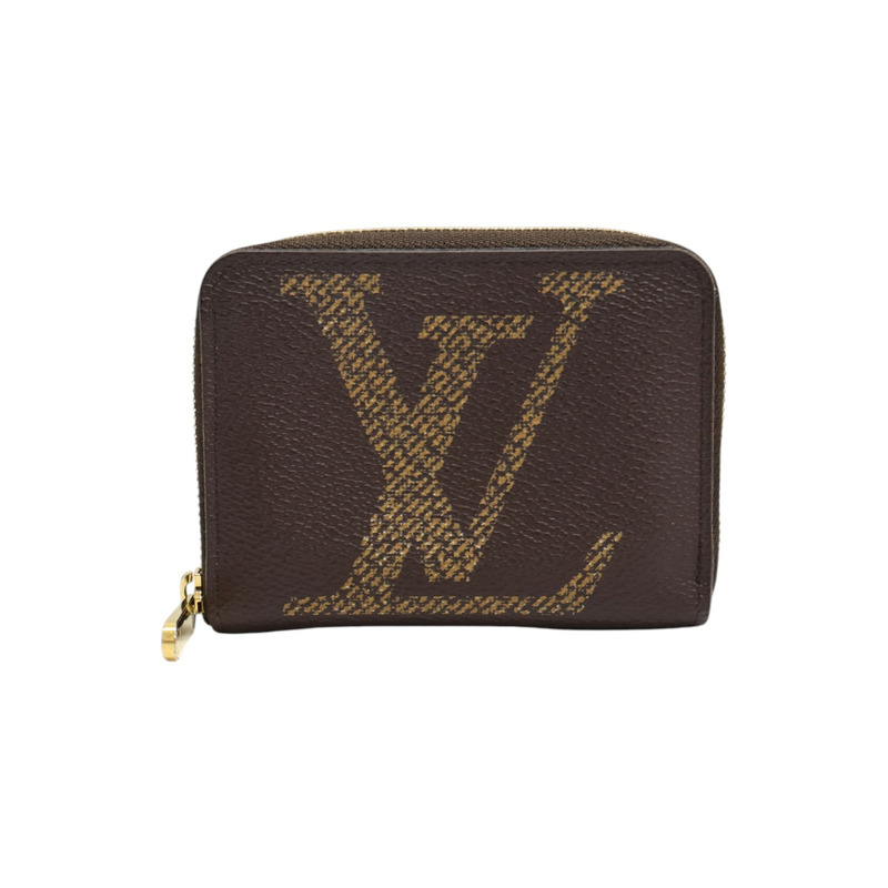 棕色 Giant帆布 Zippy Coin Purse 拉鍊 零錢包 M69354【LOUIS VUITTON LV 路易威登】 M69354-0