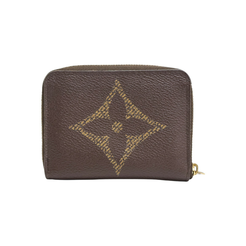 棕色 Giant帆布 Zippy Coin Purse 拉鍊 零錢包 M69354【LOUIS VUITTON LV 路易威登】 M69354-1