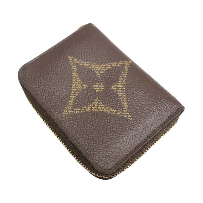 棕色 Giant帆布 Zippy Coin Purse 拉鍊 零錢包 M69354【LOUIS VUITTON LV 路易威登】 M69354-3