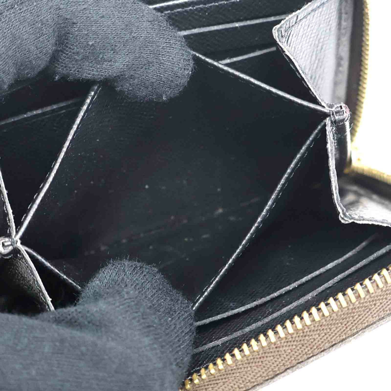 棕色 Giant帆布 Zippy Coin Purse 拉鍊 零錢包 M69354【LOUIS VUITTON LV 路易威登】 M69354-7