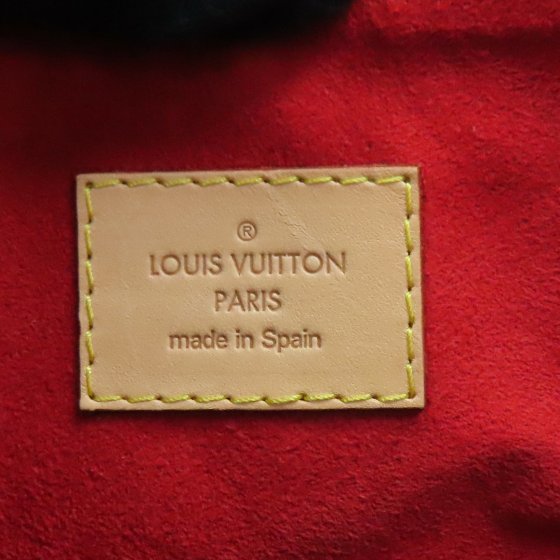 棕色 原花帆布 紅色 牛皮 PALLAS 兩用包【LOUIS VUITTON LV 路易威登】 M41175-8