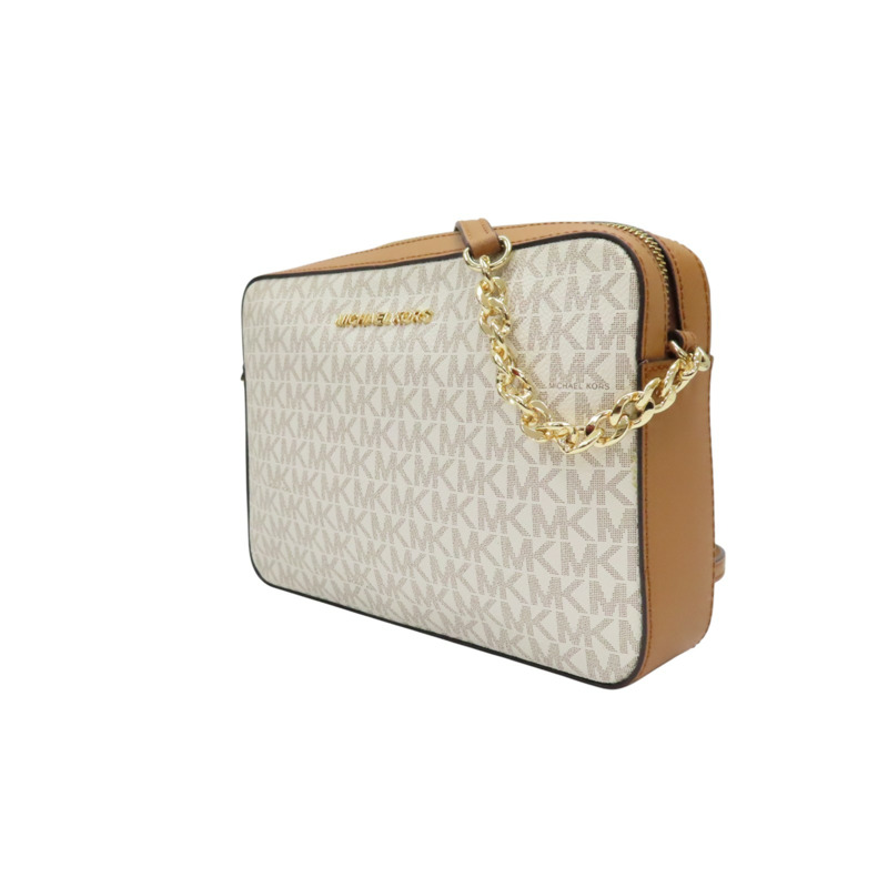 白色 PVC 宗色牛皮 相機包 肩背包【MICHAEL KORS 麥可寇斯】-2