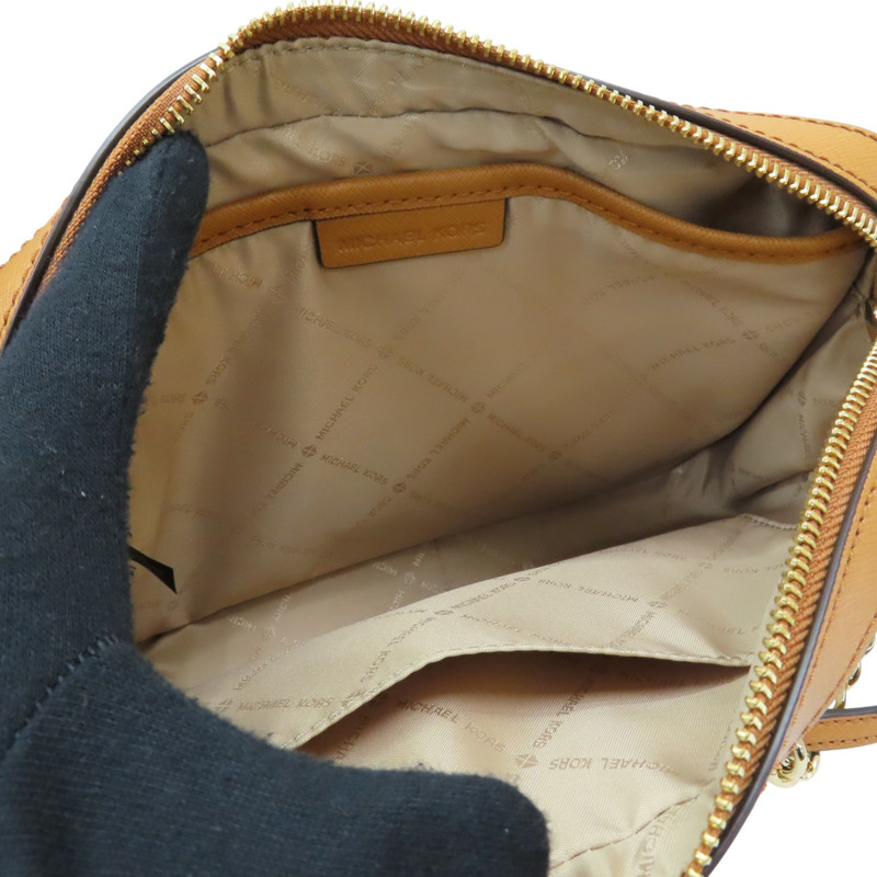 白色 PVC 宗色牛皮 相機包 肩背包【MICHAEL KORS 麥可寇斯】-4