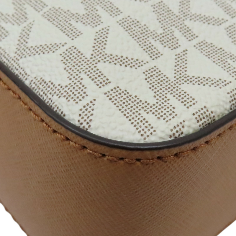 白色 PVC 宗色牛皮 相機包 肩背包【MICHAEL KORS 麥可寇斯】-12