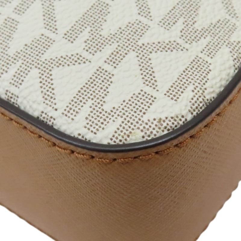 白色 PVC 宗色牛皮 相機包 肩背包【MICHAEL KORS 麥可寇斯】-13