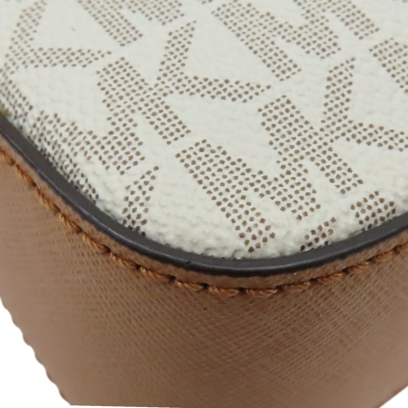 白色 PVC 宗色牛皮 相機包 肩背包【MICHAEL KORS 麥可寇斯】-14