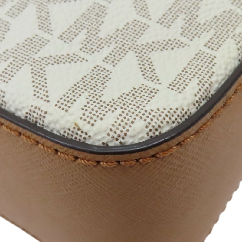 白色 PVC 宗色牛皮 相機包 肩背包【MICHAEL KORS 麥可寇斯】-15