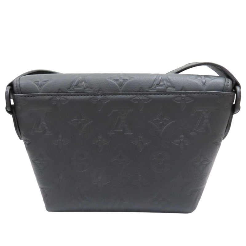 黑色 牛皮壓紋 Pulse 肩背包【LOUIS VUITTON LV 路易威登】 M12636-1