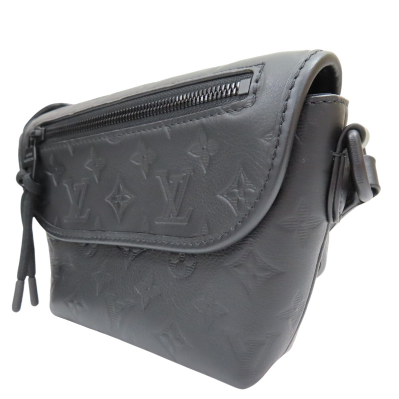 黑色 牛皮壓紋 Pulse 肩背包【LOUIS VUITTON LV 路易威登】 M12636-2