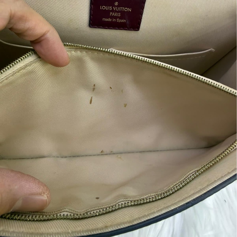 LOUIS VUITTON Braided Cluny BB Monogram Canvas Shoulder Bag Brown-12