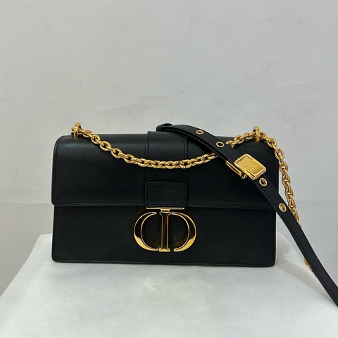 Dior黑牛皮EAST WEST金鍊包