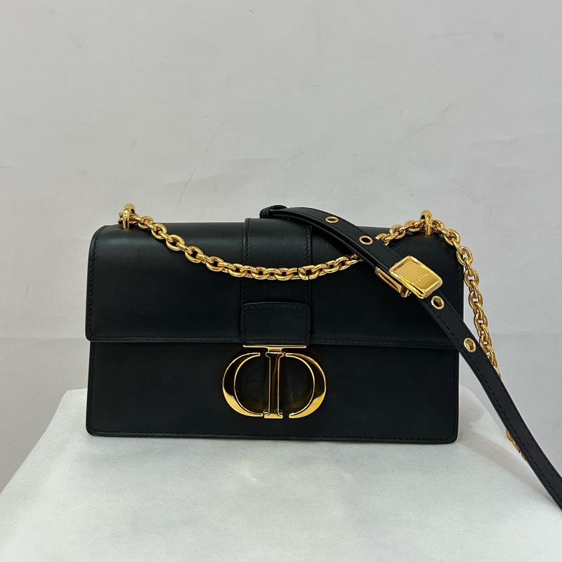 Dior黑牛皮EAST WEST金鍊包-0