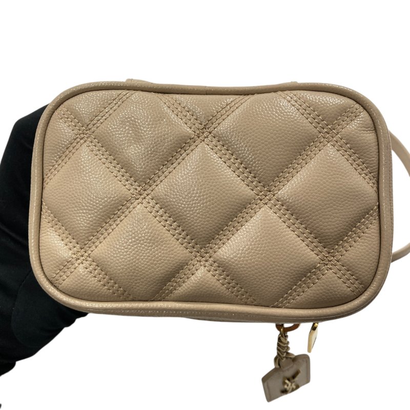 SAINT LAURENT 聖羅蘭 80'S VANITY BAG 魚子醬皮 斜背包 奶茶色 金釦-6