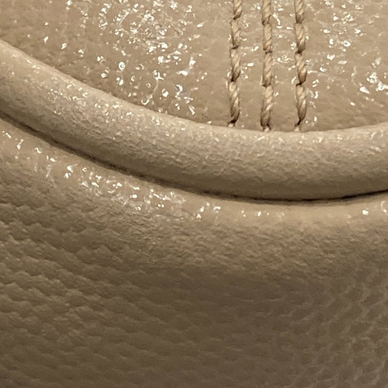 SAINT LAURENT 聖羅蘭 80'S VANITY BAG 魚子醬皮 斜背包 奶茶色 金釦-16