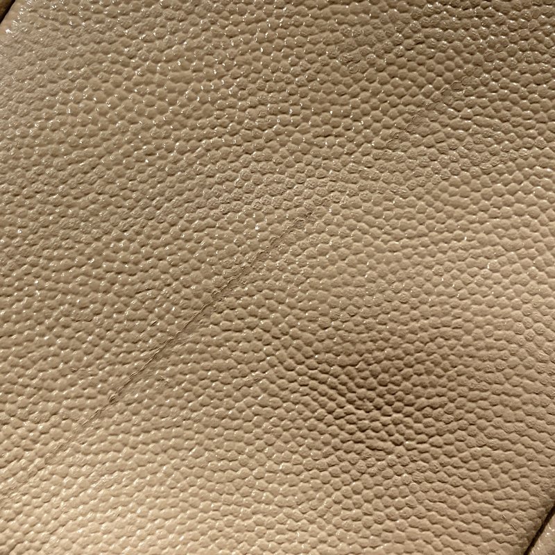 SAINT LAURENT 聖羅蘭 80'S VANITY BAG 魚子醬皮 斜背包 奶茶色 金釦-18