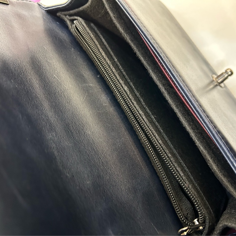 Chanel 深藍 boy 28cm-9