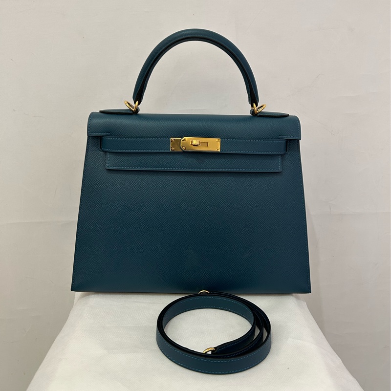 Hermes 藍綠色 Epsom Kelly 28-0