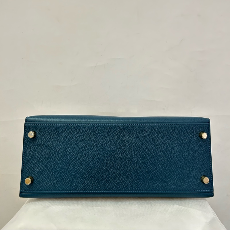 Hermes 藍綠色 Epsom Kelly 28-4