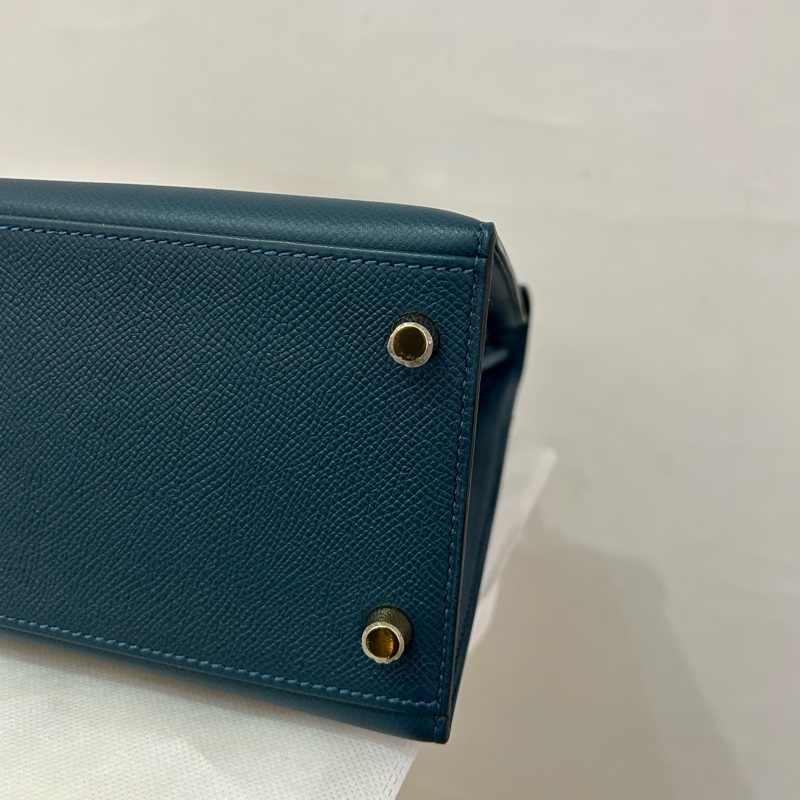 Hermes 藍綠色 Epsom Kelly 28-6
