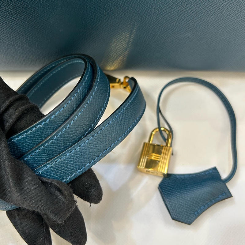 Hermes 藍綠色 Epsom Kelly 28-9