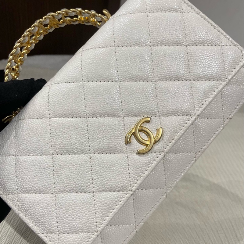 Chanel香奈兒22s白金荔枝牛woc-4