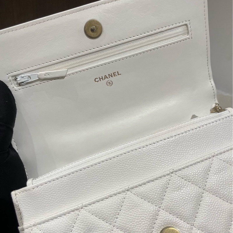 Chanel香奈兒22s白金荔枝牛woc-7