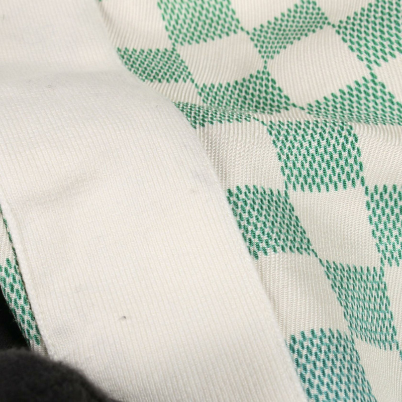 路易威登 Damier 漸變印花絲質短褲，白色，棉質，男士二手。-5