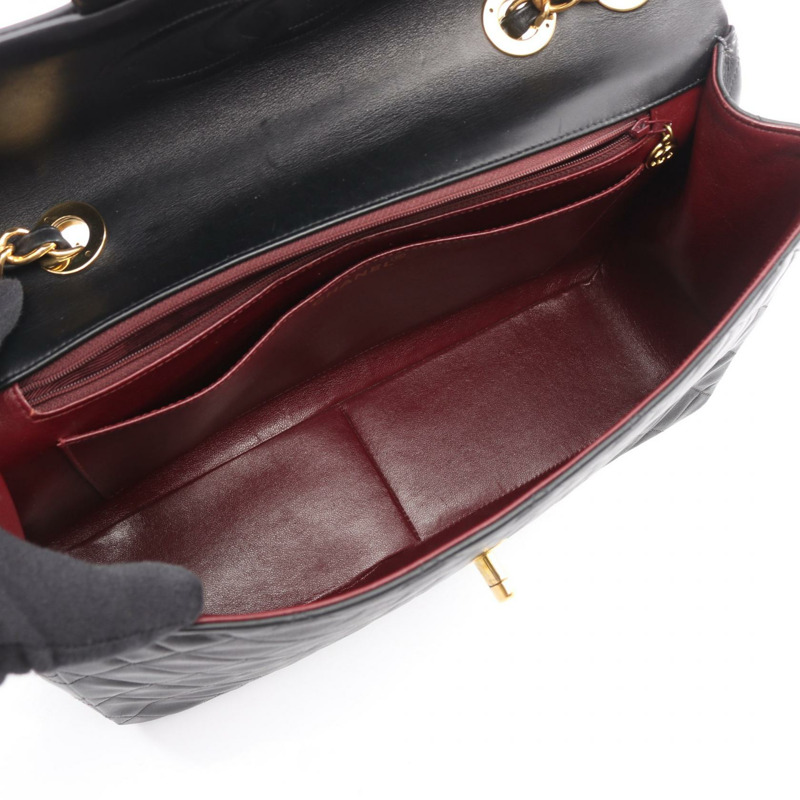 香奈兒 Jumbo Matelasse 34 肩背包 A01094 羊皮 黑色 二手 女士 金色五金-2