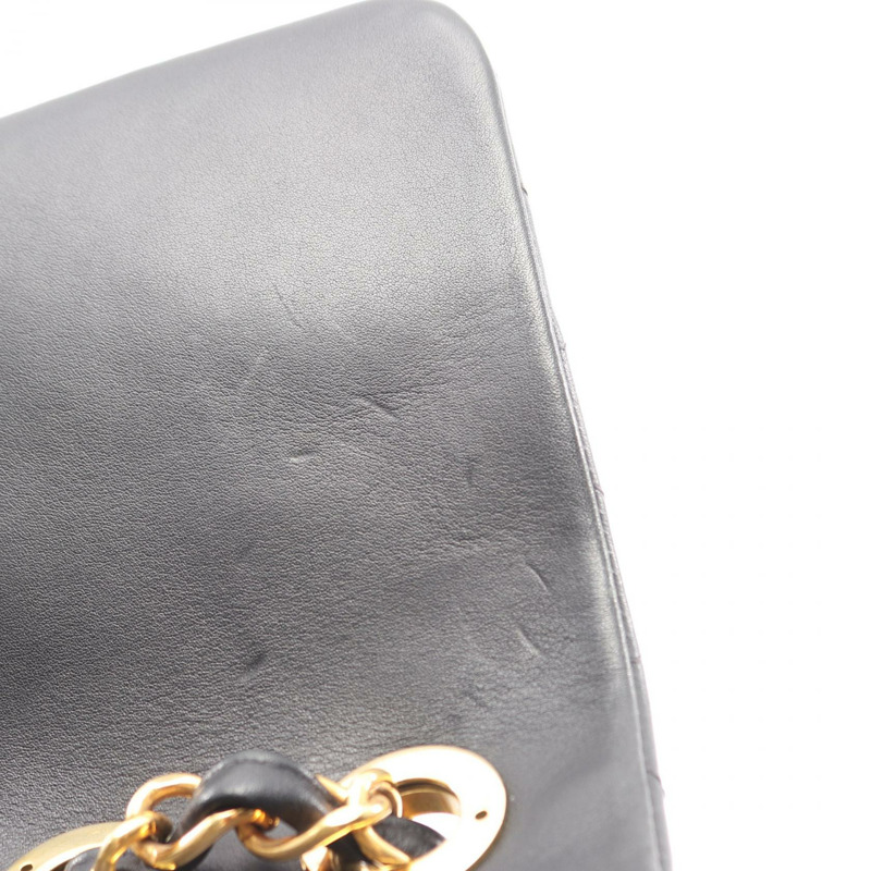 香奈兒 Jumbo Matelasse 34 肩背包 A01094 羊皮 黑色 二手 女士 金色五金-5