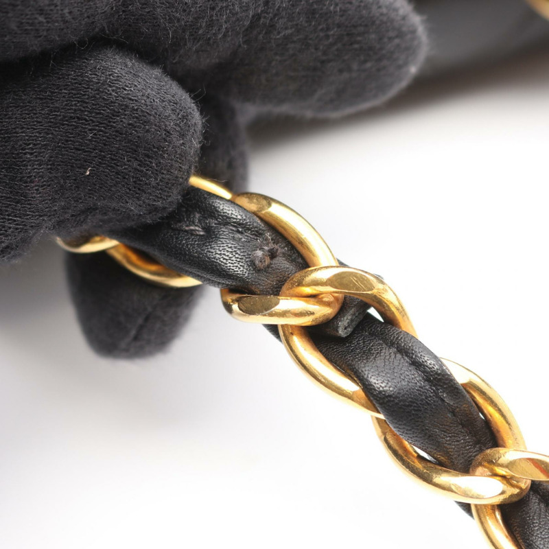 香奈兒 Jumbo Matelasse 34 肩背包 A01094 羊皮 黑色 二手 女士 金色五金-10