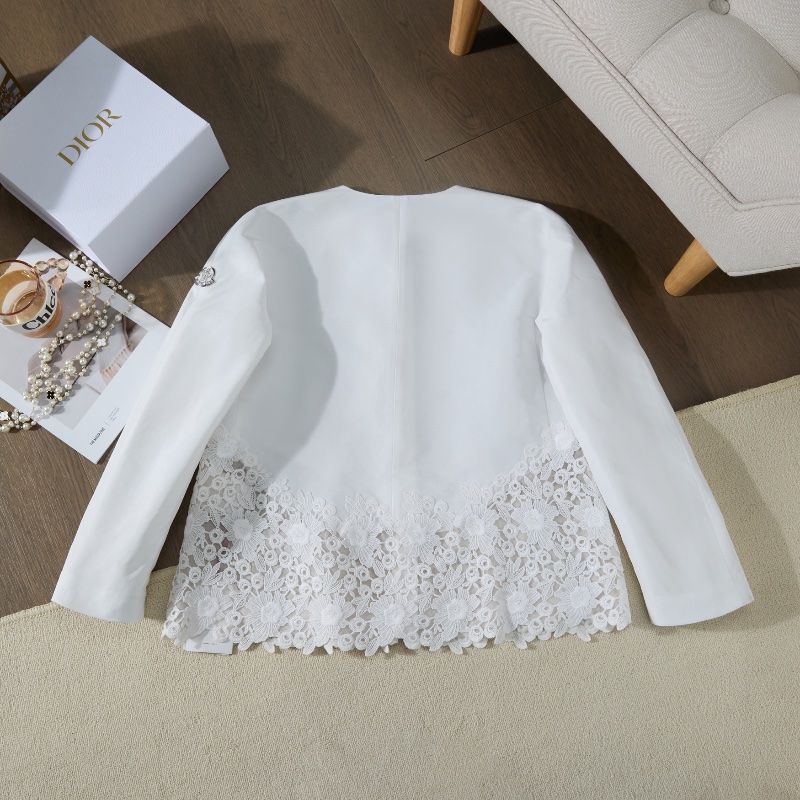 ❤️ MONCLER Gamme Rouge 紅標線 蕾絲裝飾外套 全新帶吊牌-9