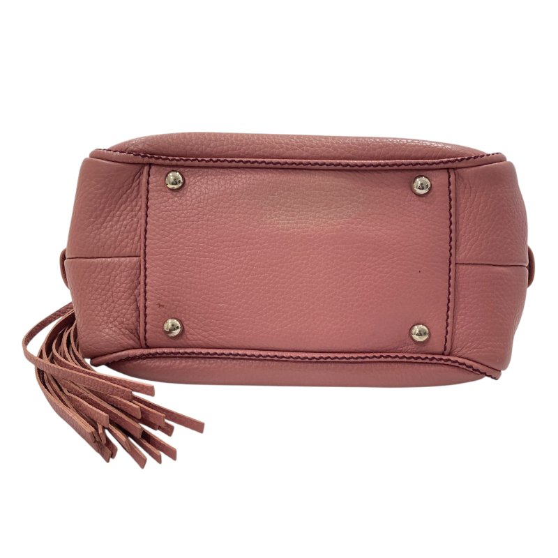 CHANEL 香奈兒 A23050 LAX Tassel bowler 牛皮 手提包 粉色 銀釦-4