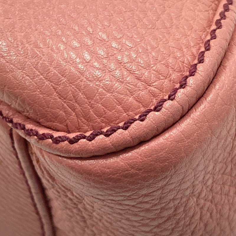 CHANEL 香奈兒 A23050 LAX Tassel bowler 牛皮 手提包 粉色 銀釦-12