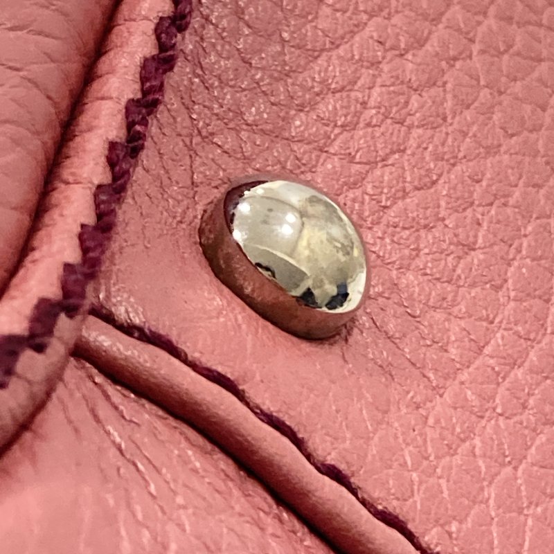 CHANEL 香奈兒 A23050 LAX Tassel bowler 牛皮 手提包 粉色 銀釦-14